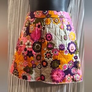 Flower power Hippie mini skirt Vintage 60's-70's